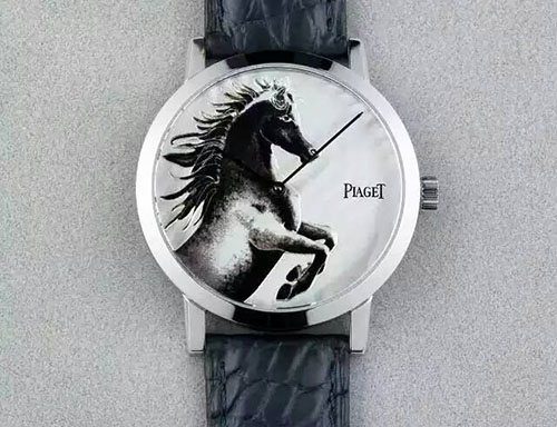 伯爵 Piaget A Mythical Journey系列駿馬造型 Altiplano 掐絲琺瑯腕表 搭載進口9015自動機芯