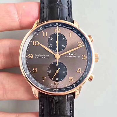 ZF工場 IWC ポルトギーゼ計時腕時計（ポルトガルカウント） IW371482 バラの金