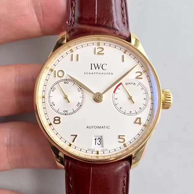 ZF工場 IWC ポルトギーゼシリーズ自動腕時計 IW500701 バラの金 七日鏈（葡七）