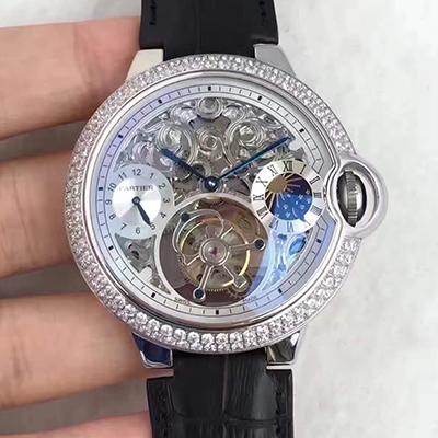 Cartierカルティエバロンブルー鏤空シリーズtourbillion