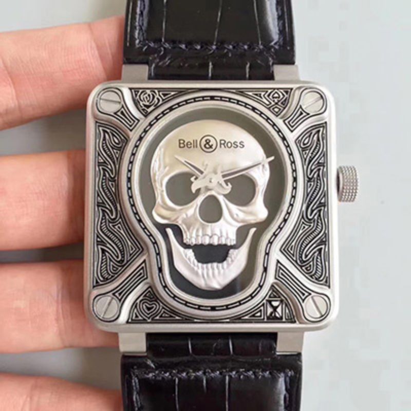 Bell & Ross AVIATIONシリーズBR 01 BURNING SKULL スーパーコピー時計