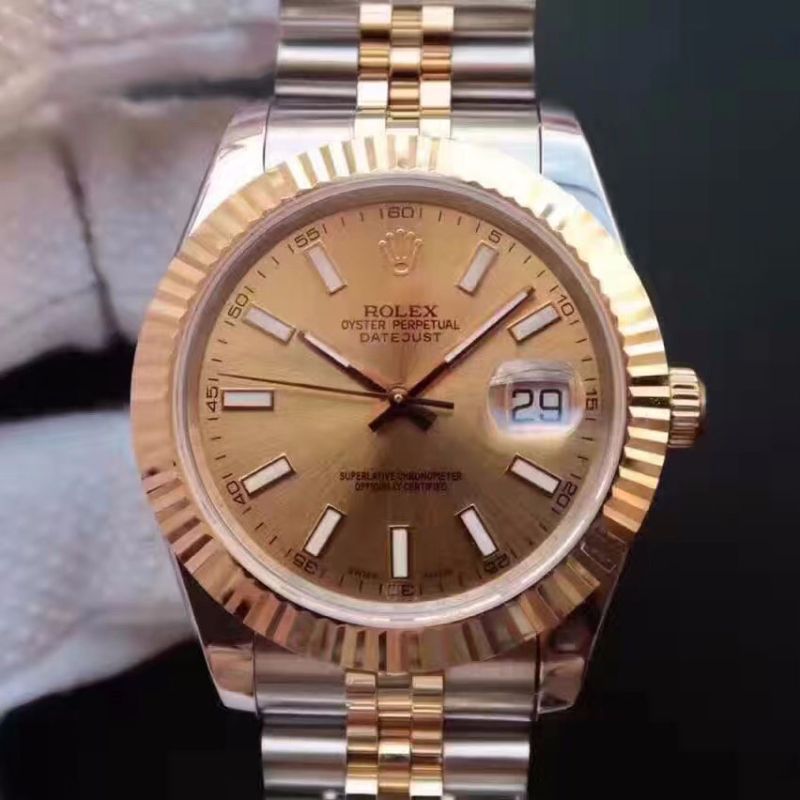 Rolex ロレックス datejust デイトジャスト 126333 純18k18K金色の時計