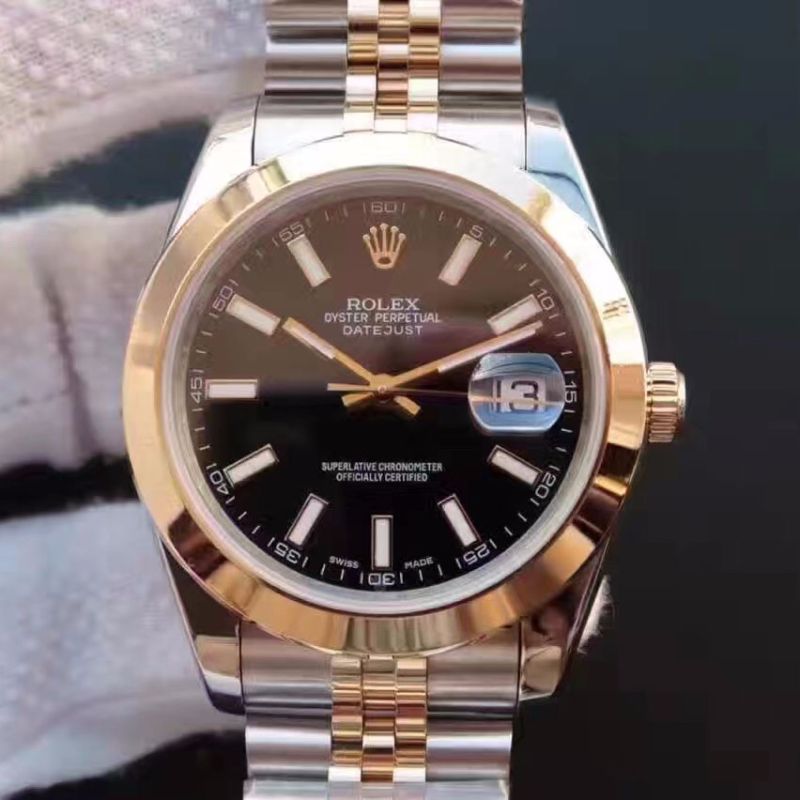 Rolex ロレックス datejustデイトジャストIIシリーズ126333-001218K金色の時計