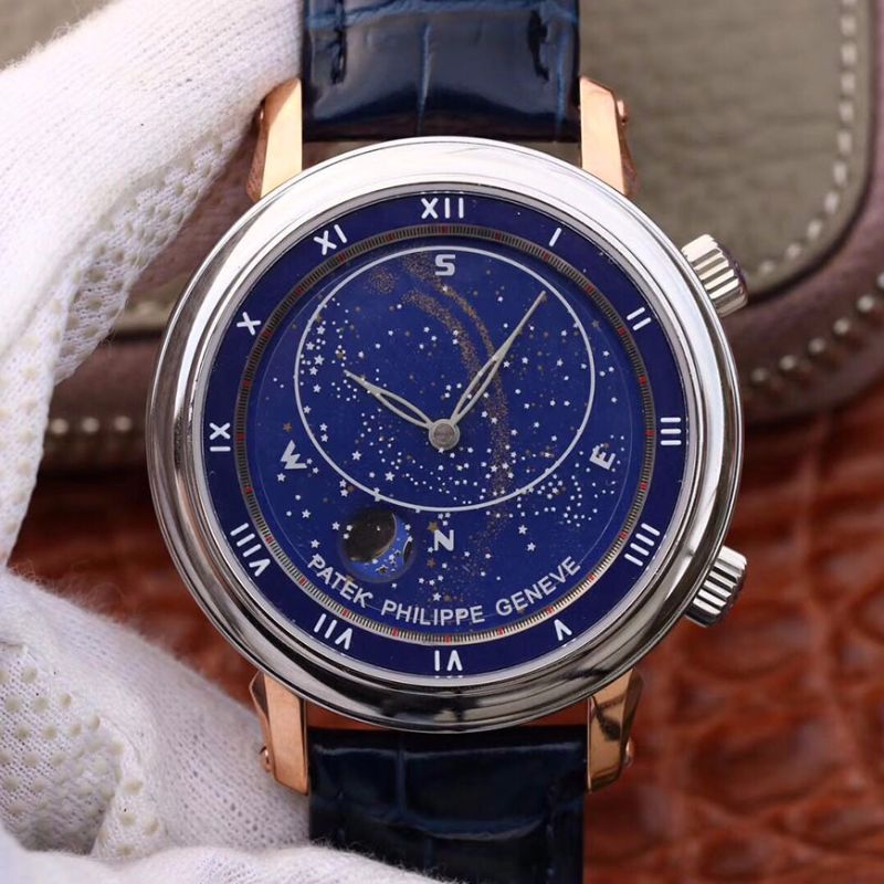 パテックフィリップPatek Philippe日內瓦蒼穹シリーズ 日本原裝MIYOTA9015機芯 青の色文字盤