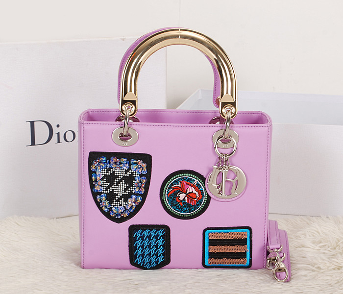 Dior 新款都會時尚拼接圖手提包 