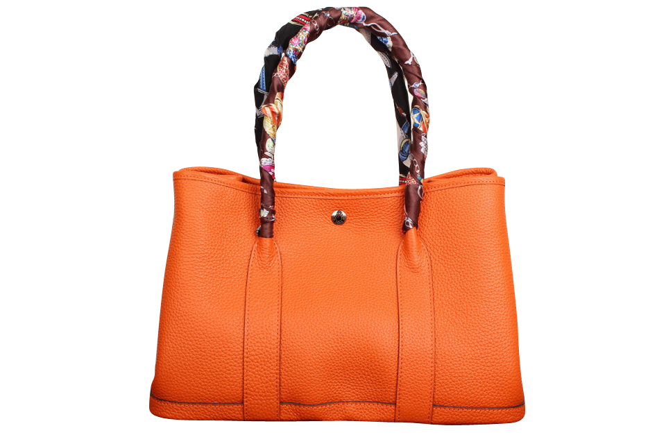 Hermes 專櫃款手提包 時尚貴婦最愛 絲帶顏色隨機配