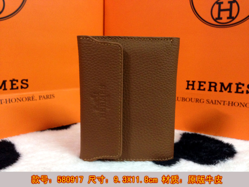 Hermes 新款短夾 時尚奢華  簡約風格