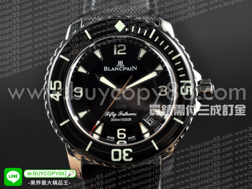 寶柏【男性用】Fathoms系列頂級版不銹鋼錶殼黑色面盤2824自動機械機芯