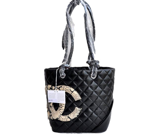 CHANEL-25167-bla-snake-時尚美人冬季必備手提包