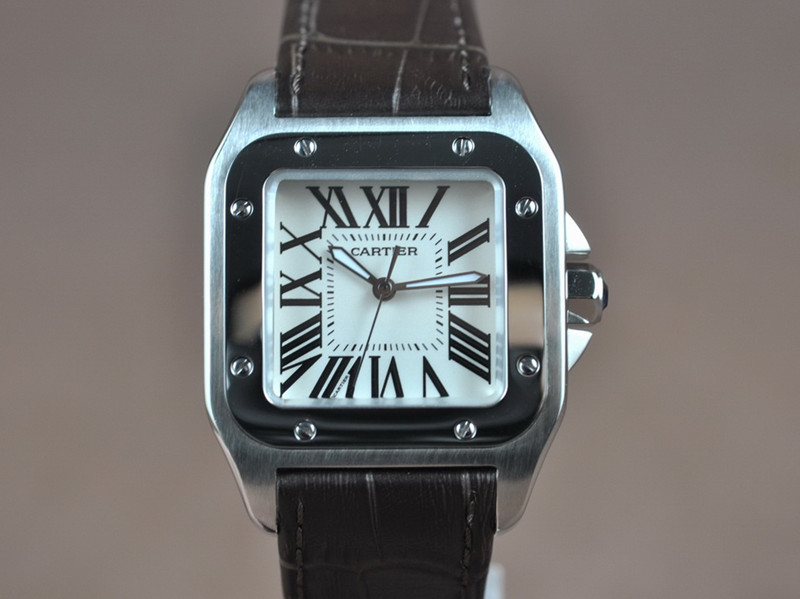 卡地亞【男性用】Calibre de Cartier系列不銹鋼錶殼17J自動機械機芯