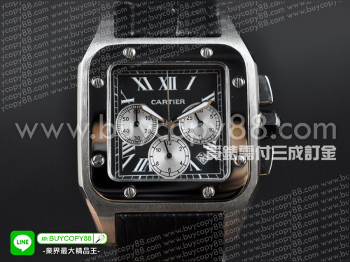 卡地亞【男性用】Santos系列不銹鋼錶殼日本OS20石英計時機芯
