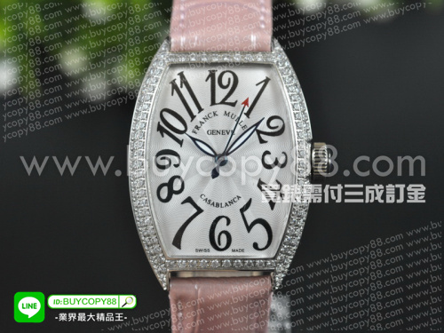 法蘭克穆勒【女性用】Color Dreams女士系列腕錶不銹鋼錶殼+鑲嵌鑽錶圈石英機芯