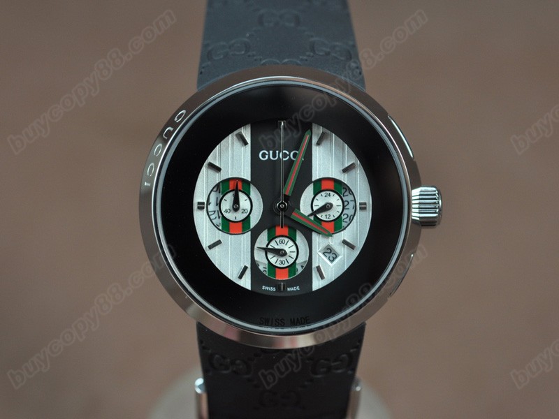 古馳Gucci i-Gucci 39mm SS/RU White Dial J-0S20石英錶