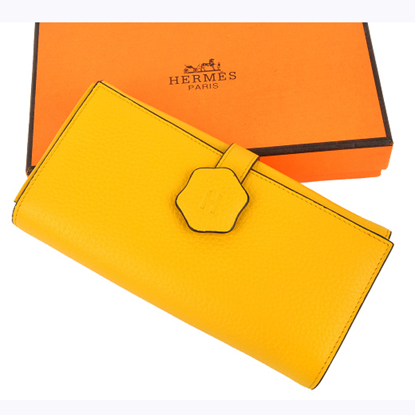 Hermes-534-yellow黃色錢夾  