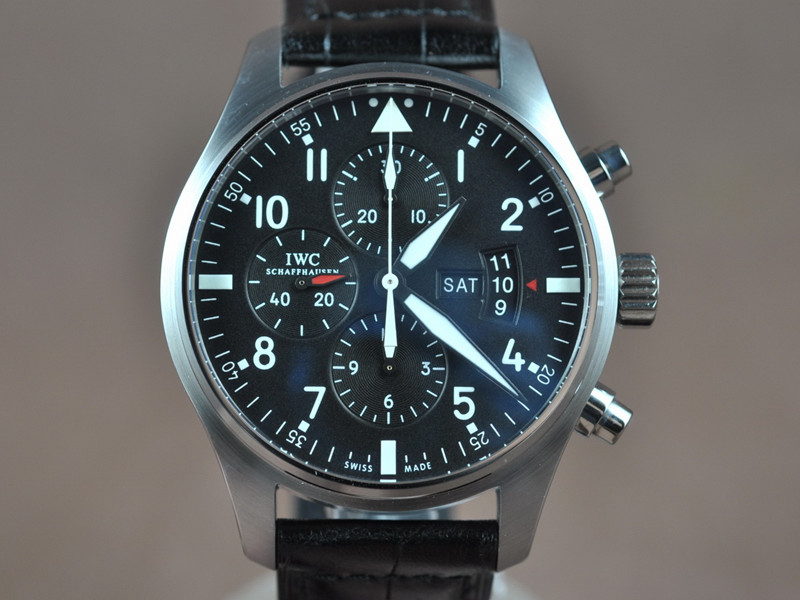 萬國錶【男性用】Pilots(飛行員系列) 316L不銹鋼錶殼7750計時碼表機芯