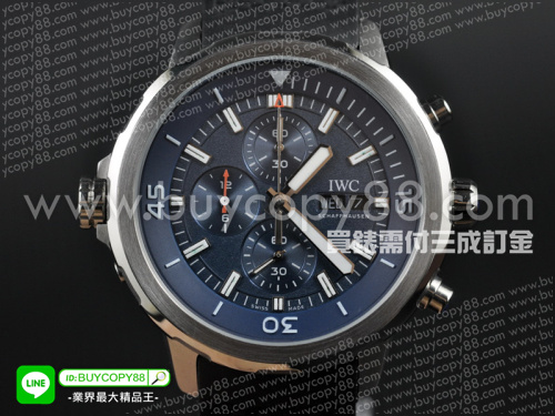 萬國錶【男性用】海洋時計計時腕錶 雅克-伊夫．庫斯托探險之旅 特別版