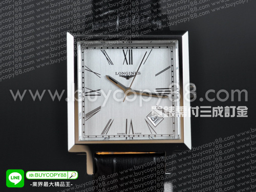 浪琴【男性用】Heritage系列不銹鋼錶殼銀白色面盤日本石英機芯