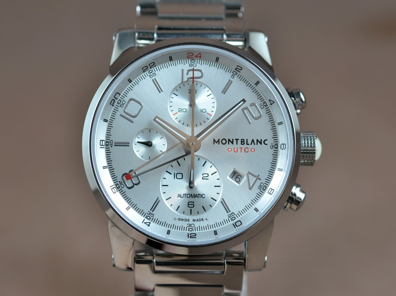 萬寶龍【男性用】Timewalk時光行者世界標準時間航海者腕錶鋼殼鋼帶7750自動機芯