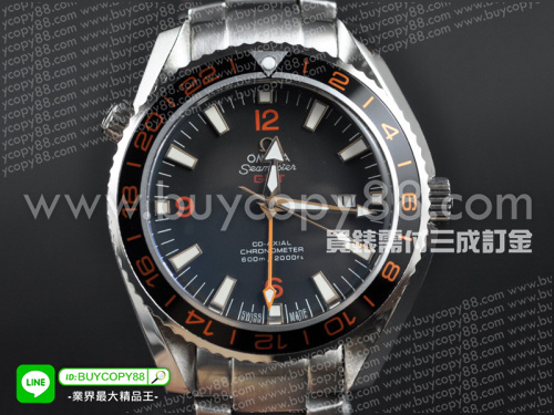 歐米茄【男性用】Seamaster系列不銹鋼錶殼黑色面盤2813GMT自動機械機芯