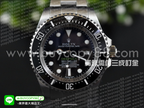 勞力士【男性用】Sea Dweller系列腕錶43mm2015最新版316F精鋼錶殼+漸藍色面2836-2自動機械機芯