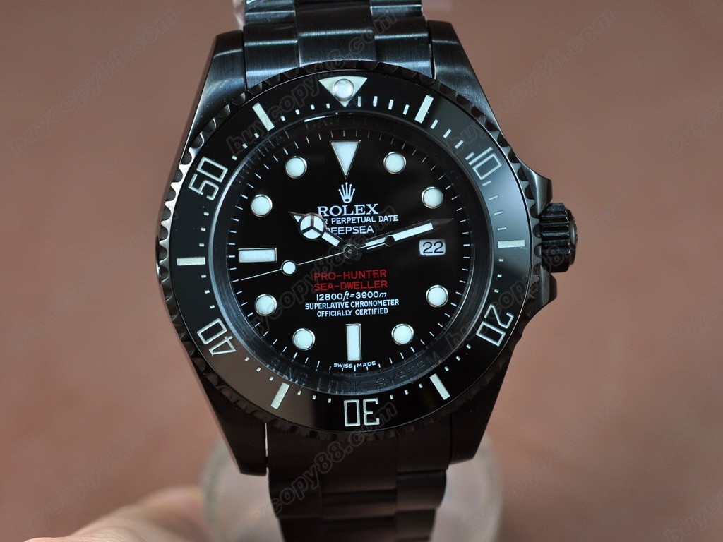 勞力士【男性用】Pro Hunter Deep Sea PVD Black Dial Asian 2836-2 自動機芯搭載