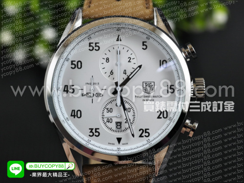 豪雅【男性用】Carrera 49mm卡萊拉系列不銹鋼錶殼日本OS10石英計時機芯
