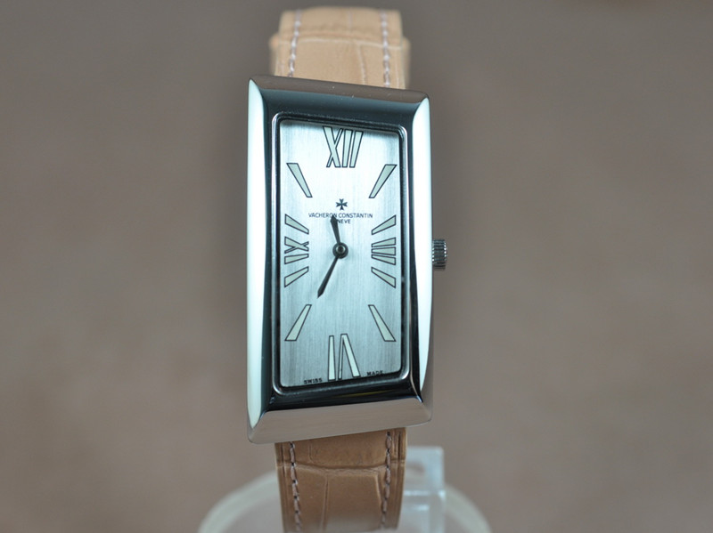 江詩丹頓【女性用】1972系列不銹鋼錶殼白色格子麵盤瑞士石英機芯