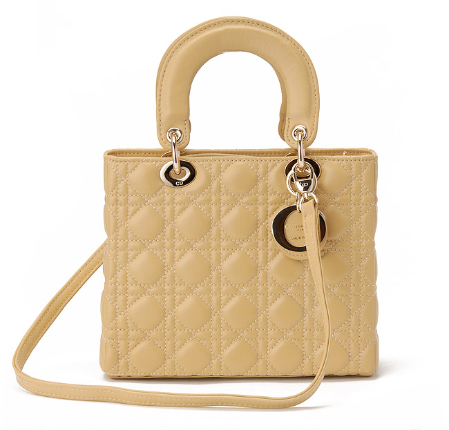 DIOR-Lady Dior-6325-wf-go 經典菱格紋羊皮手提包