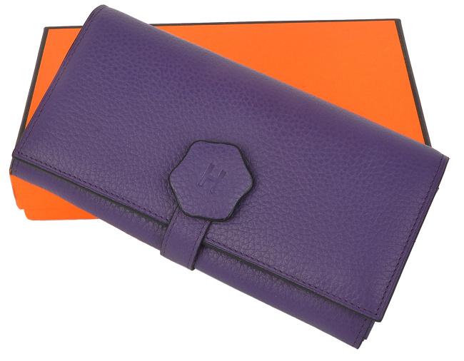 Hermes-534-pur紫色錢夾  