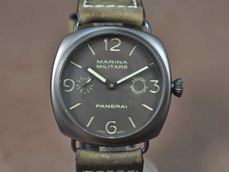 沛納海 Watches Luminor Marina 47mm 咖啡色 case A-6497 Handwind  