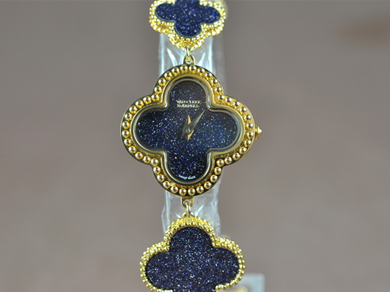 梵克雅寶【女性用】（黃金版）Alhambra Vintage古典系列Bracelet腕錶