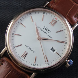 IWC スーパーコピーポルトフィーノ JAPAN MIYOTA 9015 ムーブメント搭載 高級革バンド使用